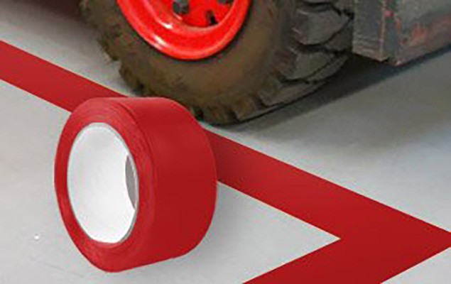 Markierungsband in rot und selbstklebend