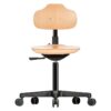 WS 2120 MASSIVHOLZ – DREHSTUHL MIT ROLLEN